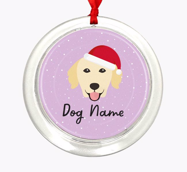 Snow: Personalized {breedFullName} Christmas Decoration